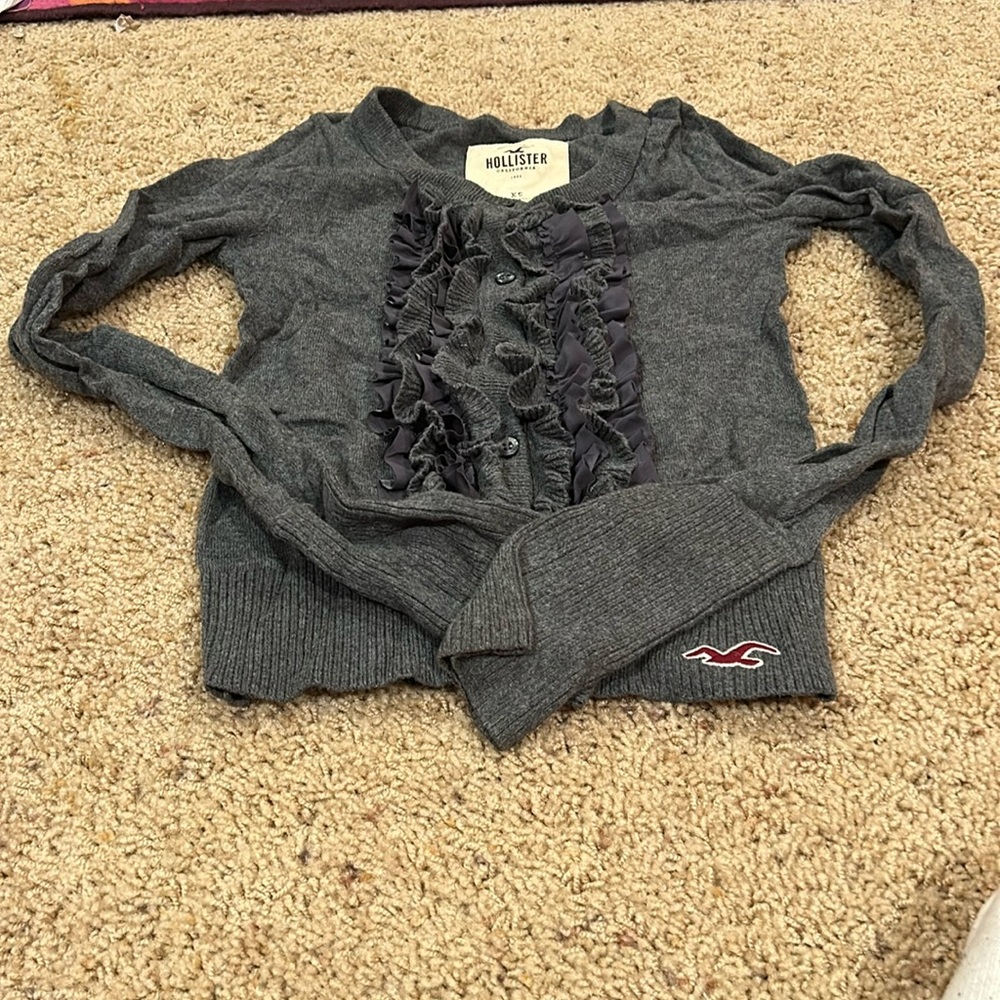 Hollister Ruffled Cardigan